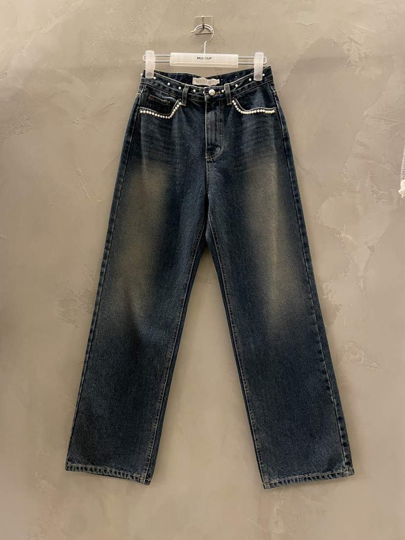 MULCUP韓國直郵㊣女裝新款職業熱賣推薦時尚真品人氣牛仔褲MULCUP牛仔褲