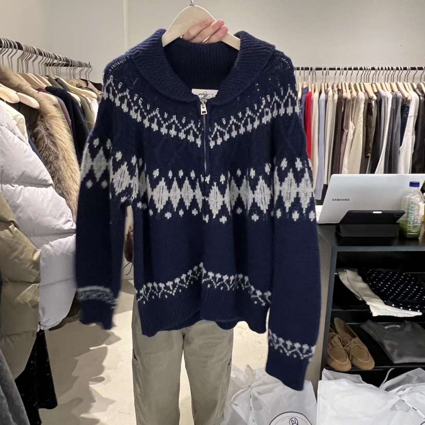 PLATE韓國代購㊣女裝新款25秋冬休閑職業推薦真品熱賣針織衫PLATE針織衫