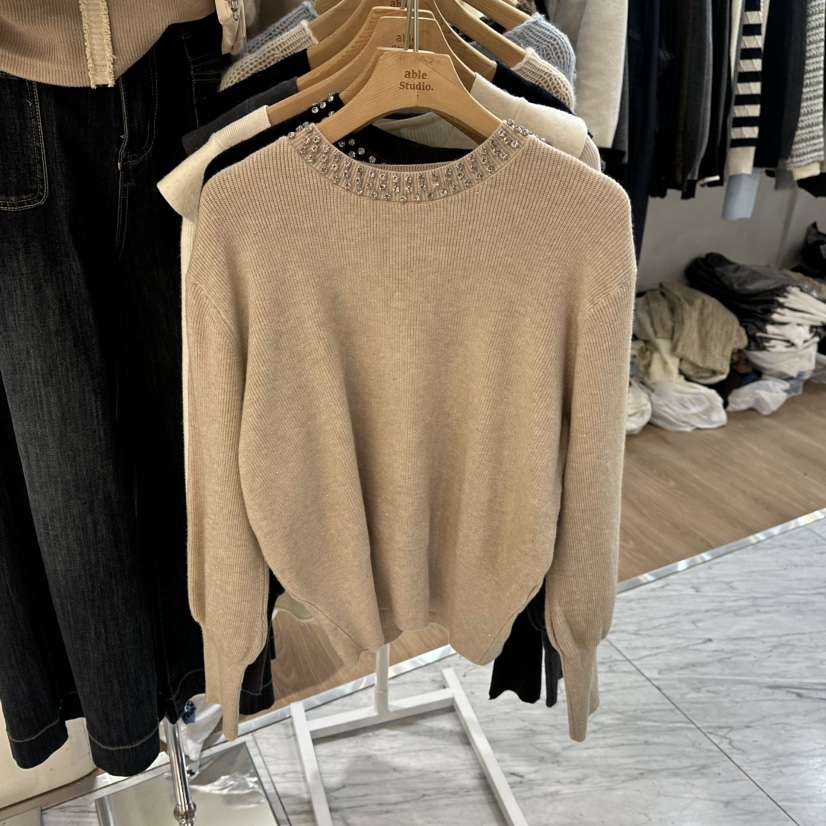ABLESTUDIO東大門㊣代購女士新款時尚25秋冬真品推薦針織衫ABLESTUDIO針織衫