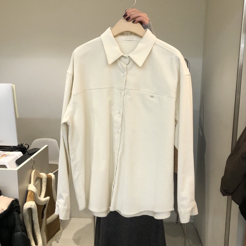 OUTRENE韓國代購㊣女裝新品熱賣人氣25秋冬時尚推薦襯衫蕾絲衫OUTRENE襯衫/蕾絲衫