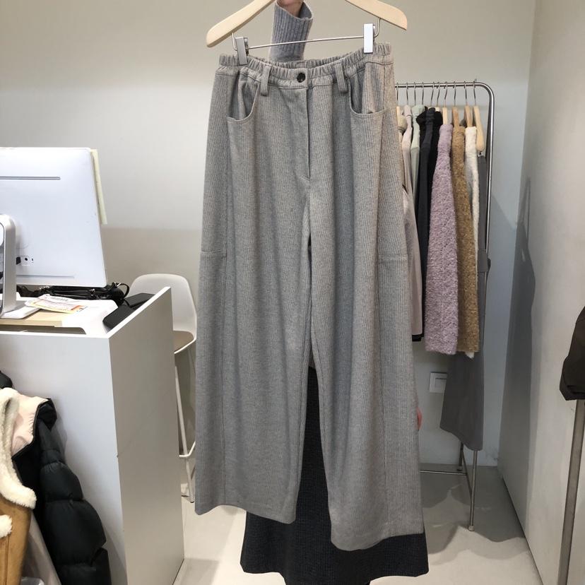 OUTRENE東大門㊣實拍女士新款真品休閑熱賣休閑褲人字紋拉絨OUTRENE休閑褲