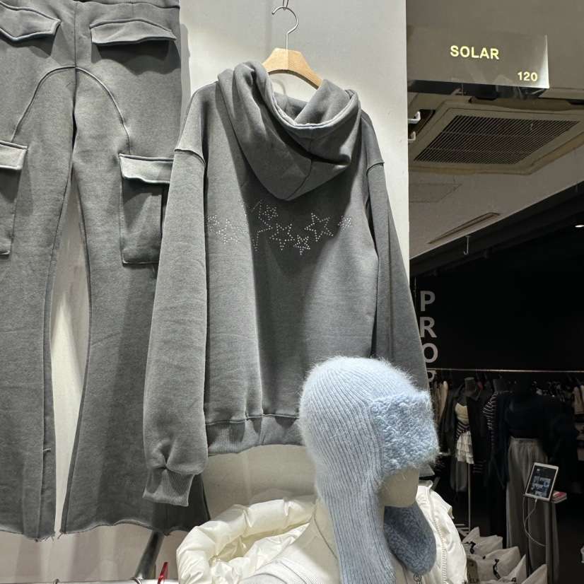 SOLAR韓國代購㊣女士新款時尚25秋冬休閑職業人氣真品衛衣加絨SOLAR衛衣