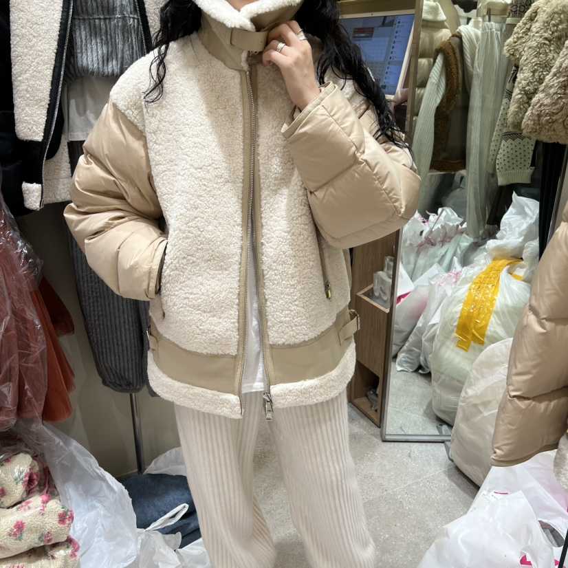 BY FLOW東大門㊣代購女士新款25秋冬熱賣時尚短款羽絨服絨BY FLOW短款羽絨服