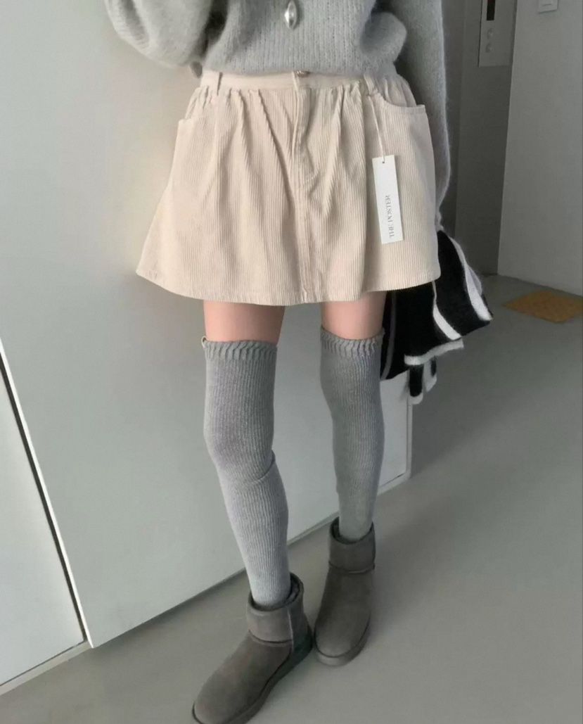 SHOP POSTER東大門㊣直郵女士新品推薦休閑熱賣短裙燈芯絨SHOP_POSTER短裙