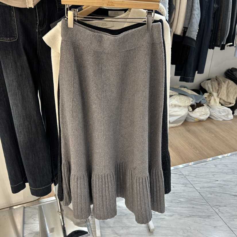 ABLESTUDIO韓國代購㊣女裝新款熱賣人氣推薦25秋冬休閑長裙ABLESTUDIO長裙