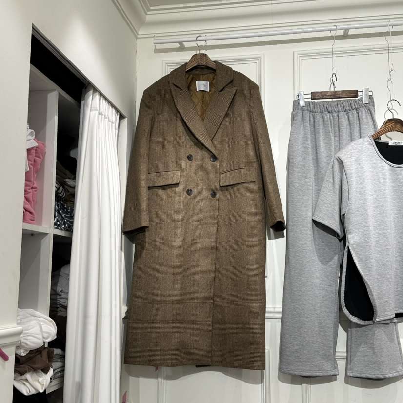 J.RITZY東大門㊣實拍女裝新品人氣休閑真品推薦25秋冬長款風衣J.RITZY長款風衣