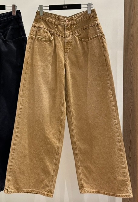 FIFO韓國直郵㊣女裝新款25秋冬休閑職業人氣牛仔褲不含腰帶FIFO牛仔褲