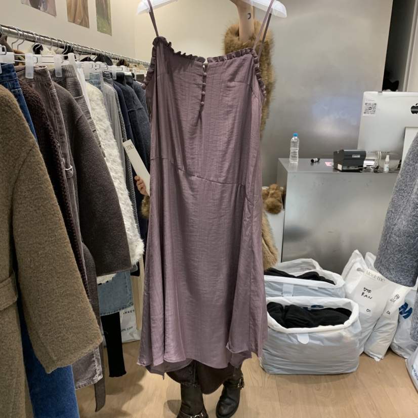 MEET ME韓國代購㊣女裝新款推薦真品休閑人氣熱賣職業連衣裙MEET ME連衣裙