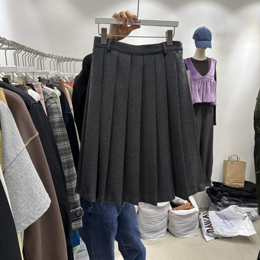INNI東大門㊣直郵女裝新品時尚真品推薦半身裙中短裙百褶褶裙inni半身裙/中短裙