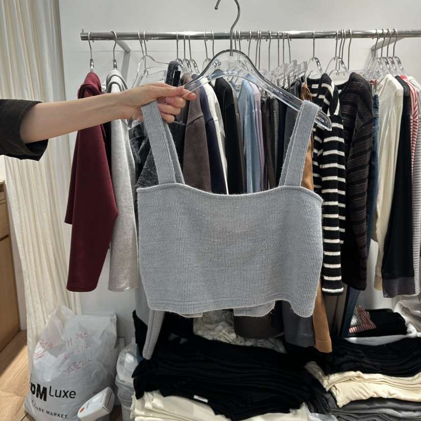 STORIES東大門㊣實拍女裝新品25秋冬職業真品時尚推薦吊帶背心STORIES吊帶/背心