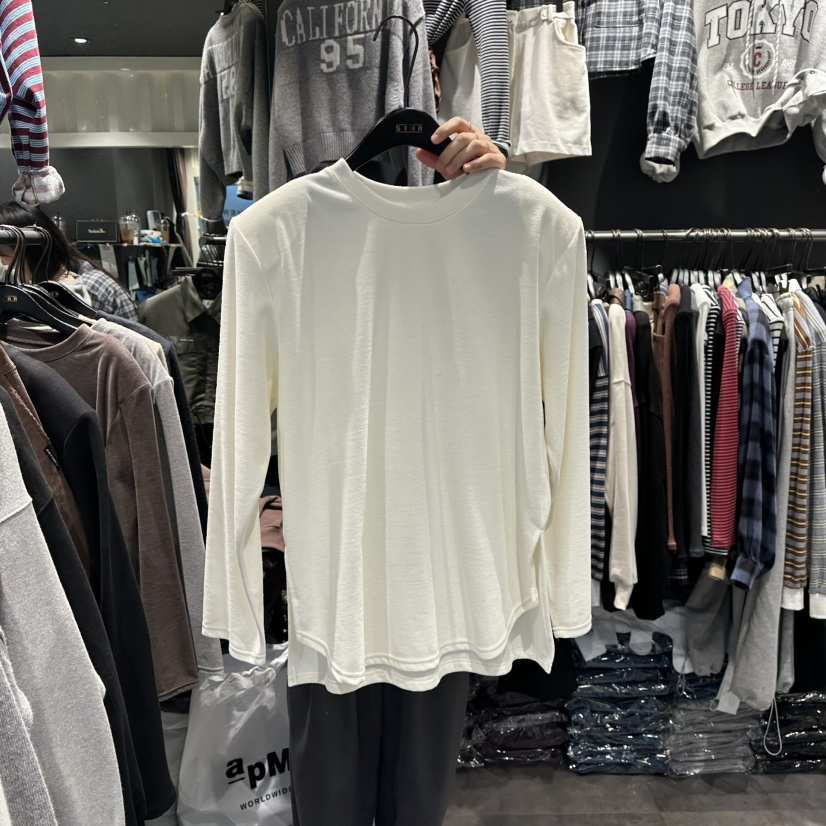 LONE STAR東大門㊣代購女士新品人氣熱賣25秋冬時尚長袖T恤LONE STAR長袖T恤