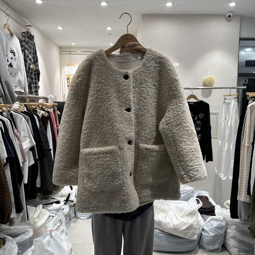 J.BALLOON東大門㊣直郵女裝新品時尚真品人氣休閑夾克羊毛J.BALLOON夾克