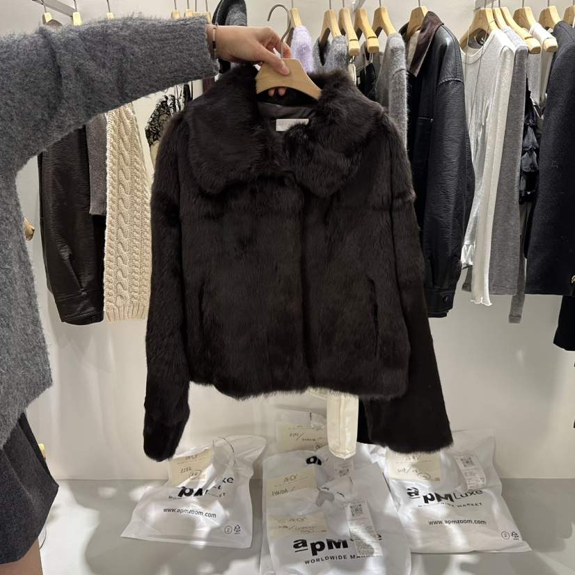 AHOY韓國代購㊣女裝新款時尚休閑熱賣真品職業推薦夾克毛皮AHOY夾克