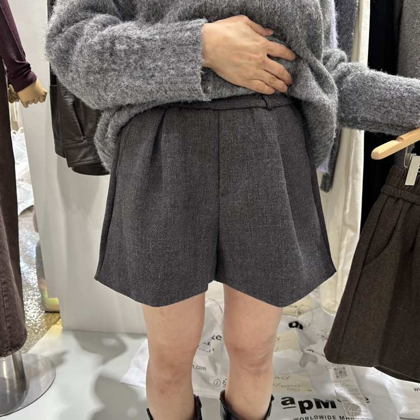 AHOY東大門㊣實拍女裝新款25秋冬真品推薦職業熱賣休閑短褲AHOY短褲