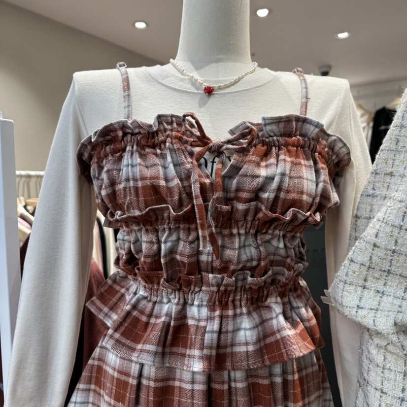 DELLING東大門㊣代購女裝新品25秋冬推薦時尚熱賣休閑吊帶背心DELLING吊帶/背心