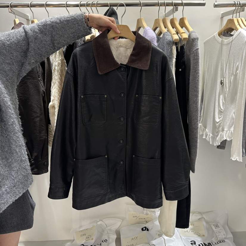 AHOY韓國代購㊣女裝新款推薦熱賣25秋冬人氣時尚職業真品夾克AHOY夾克