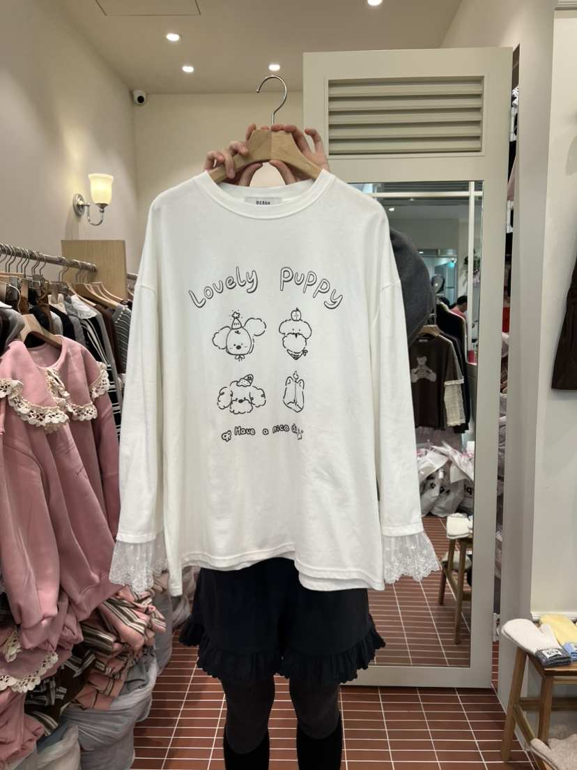 BE&amp;BE韓國代購㊣女裝新款25秋冬推薦真品職業休閑長袖T恤BE&be長袖T恤