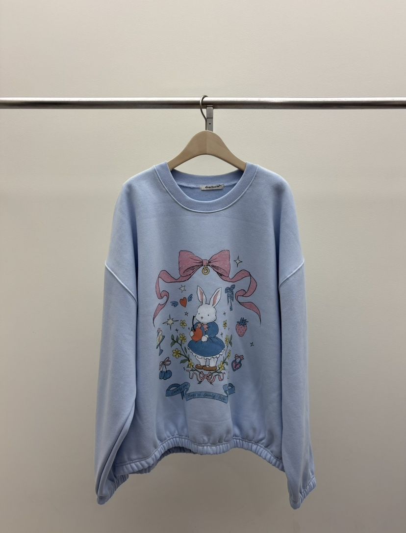 TOLL東大門㊣代購女裝新品職業休閑人氣推薦時尚熱賣衛衣兔子TOLL衛衣