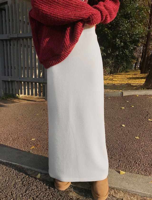 MOMENT東大門㊣直郵女士新品真品時尚25秋冬推薦休閑人氣長裙MOMENT/RECOVER長裙