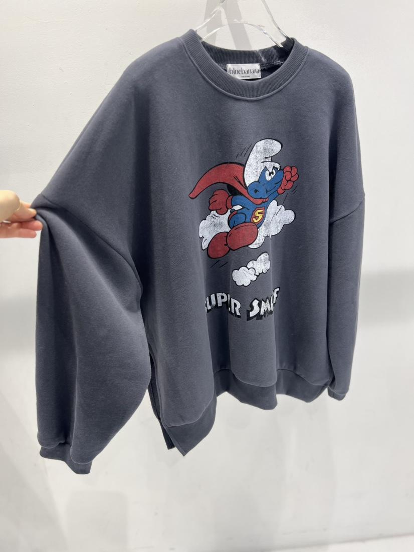 BLUE BANANA韓國代購㊣女裝新款25秋冬推薦休閑衛衣不含項鏈BLUE BANANA衛衣