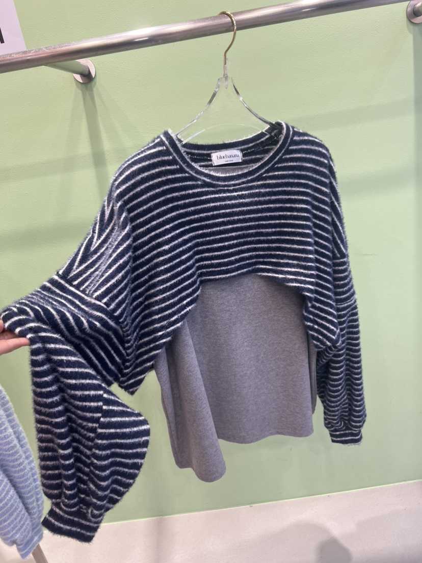 BLUE BANANA東大門㊣實拍女裝新品人氣真品時尚針織衫假兩件BLUE BANANA針織衫