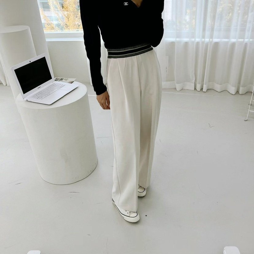 SOUIT東大門㊣實拍女裝新品25秋冬職業推薦真品時尚休閑休閑褲SOUIT by mabel-L休閑褲