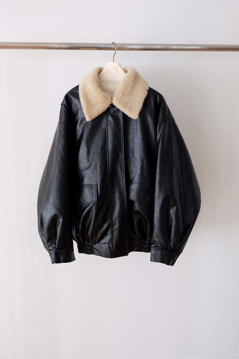 SORBET東大門㊣直郵女士新品時尚25秋冬職業熱賣皮衣可拆卸SORBET/flat white皮衣