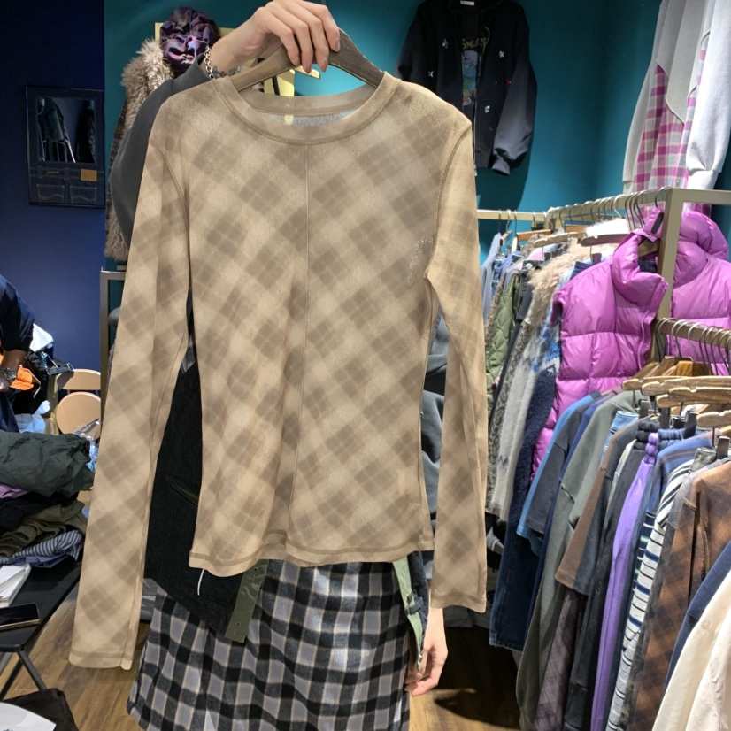 MERCI LINDA東大門㊣直郵女裝新品職業25秋冬推薦人氣長袖T恤MERCI LINDA長袖T恤