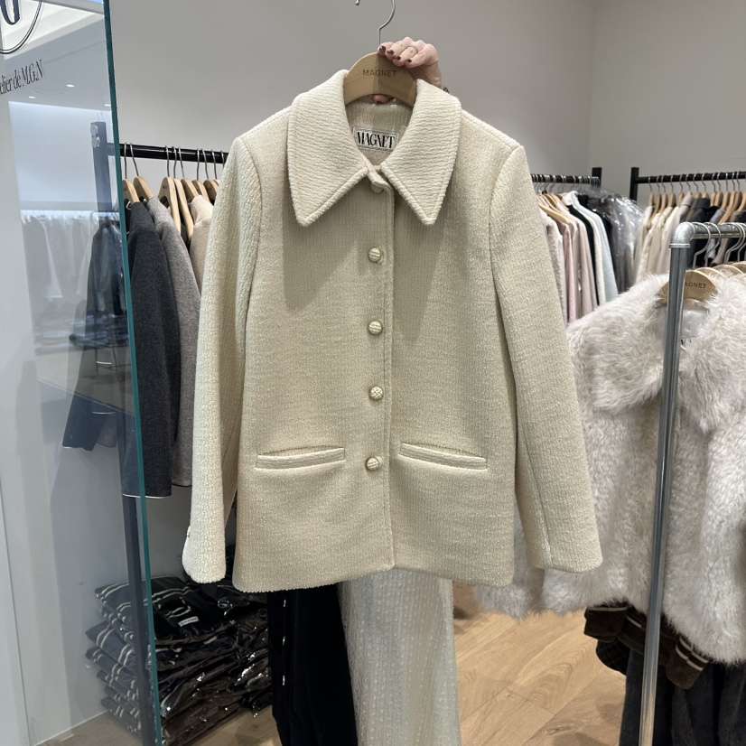 M.G.N韓國代購㊣女裝新款25秋冬人氣職業熱賣推薦時尚夾克MAGNET夾克