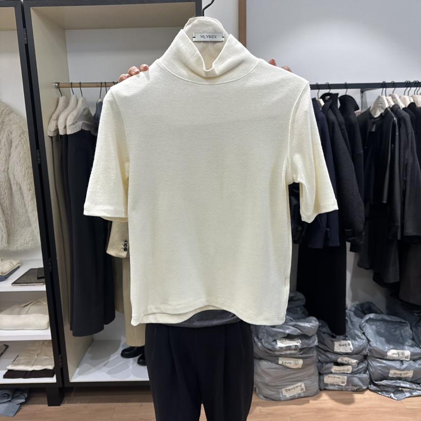 MUYBIEN韓國直郵㊣女士新品推薦25秋冬人氣休閑熱賣T恤安哥拉MUYBIENT恤
