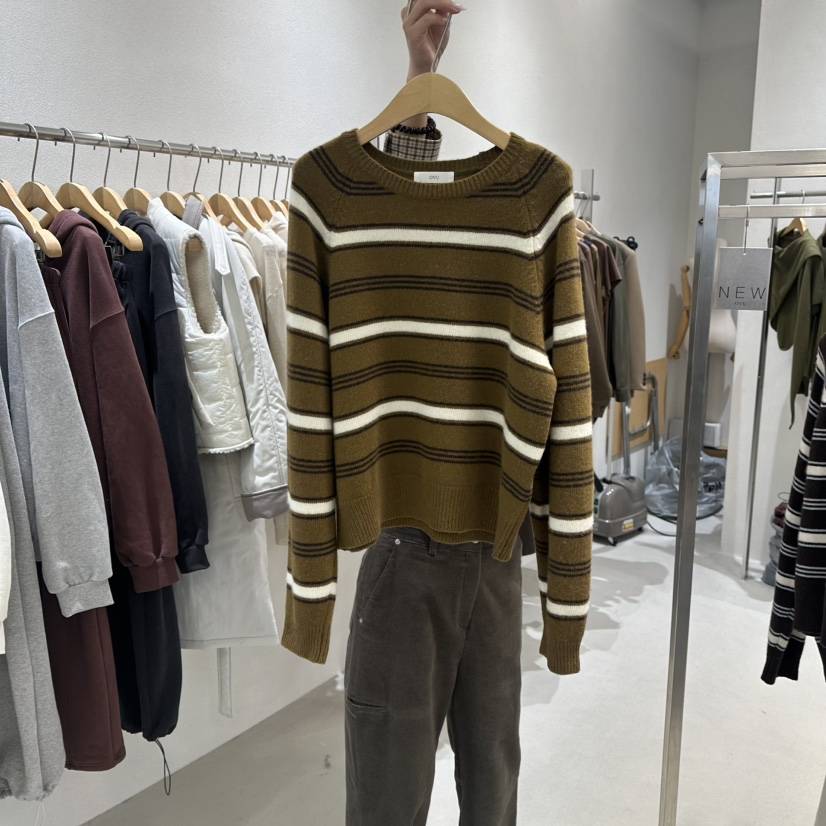 OVU東大門㊣實拍女裝新品職業推薦休閑25秋冬人氣時尚針織衫OVU針織衫