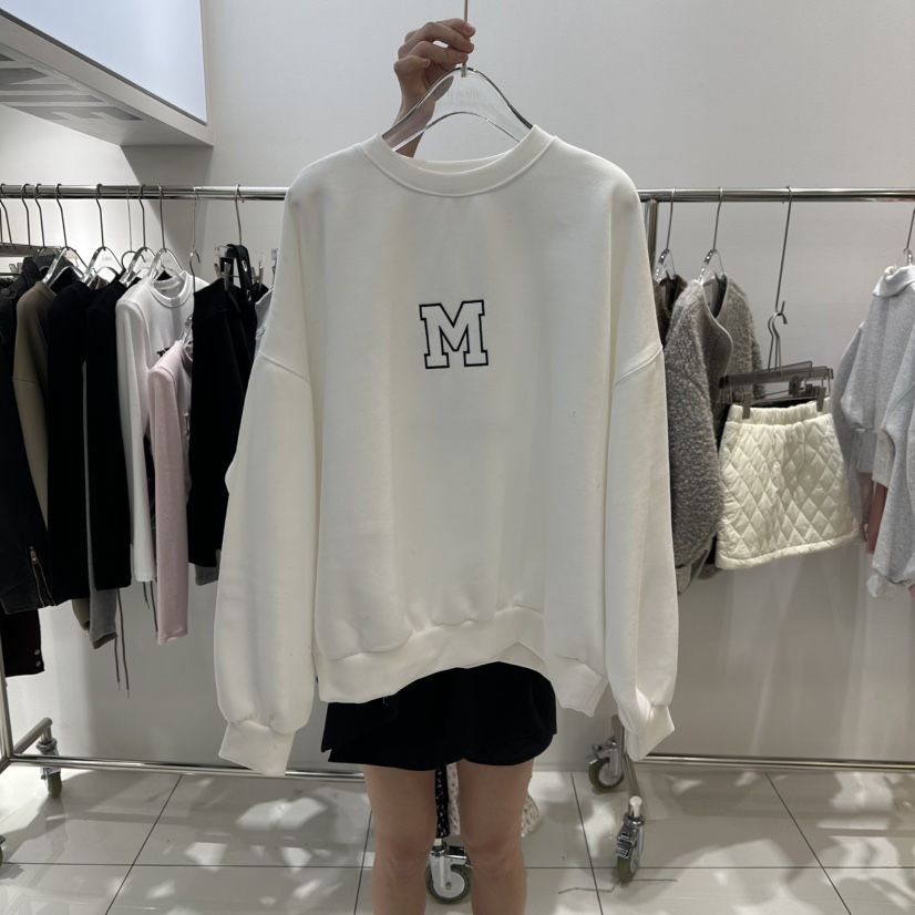 JENNIE東大門㊣代購女裝新品休閑25秋冬推薦人氣衛衣加絨刺繡JENNIE/VENEFIT衛衣