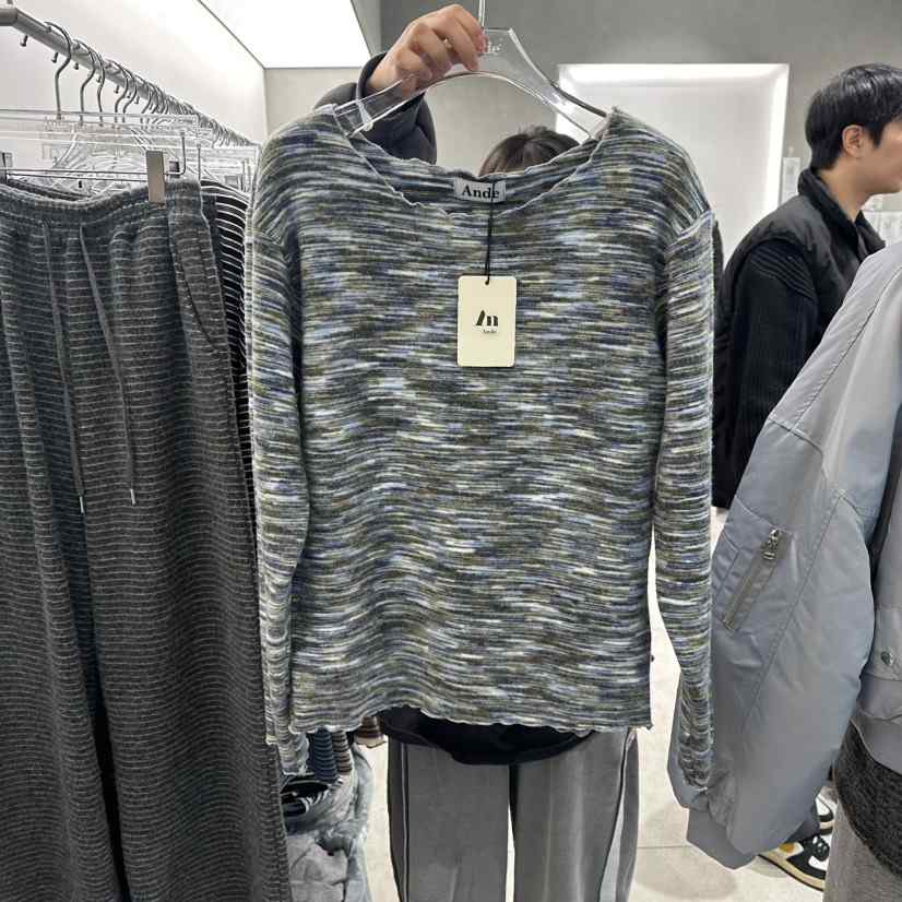 ANDE東大門㊣代購女裝新品職業熱賣時尚25秋冬推薦人氣長袖T恤Ande長袖T恤