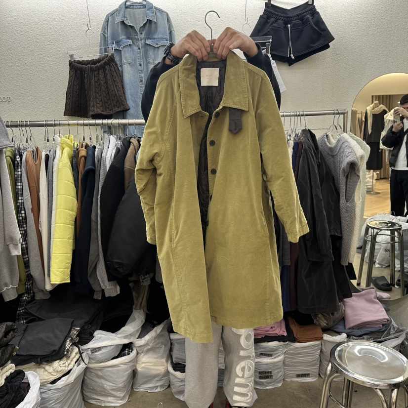 MAGOT東大門㊣代購女裝新品推薦休閑25秋冬時尚熱賣中長款大衣IIIΛGOT/MAGOT中長款大衣