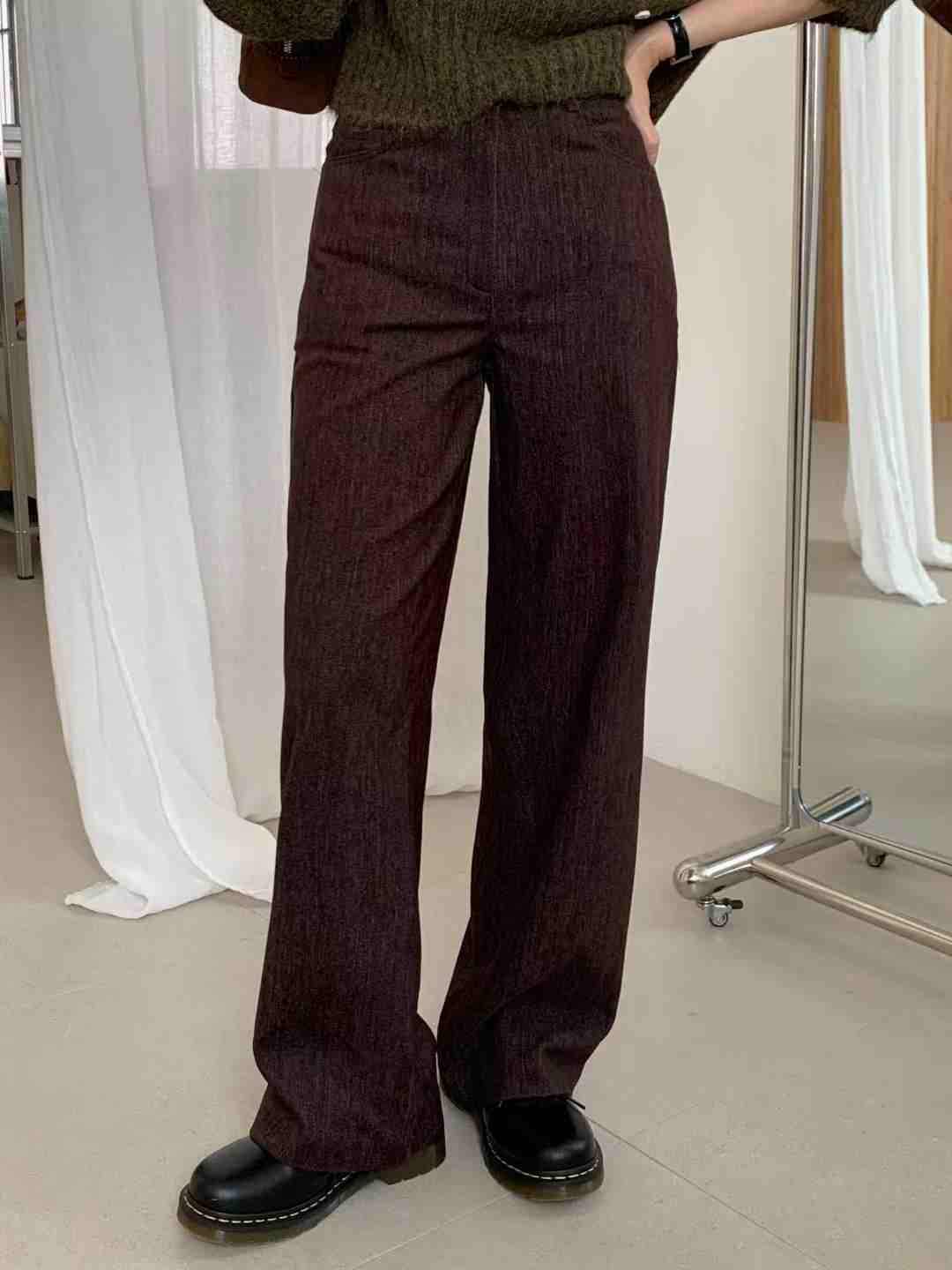 MELON韓國代購㊣女裝新款時尚職業休閑推薦25秋冬人氣休閑褲MELON休閑褲