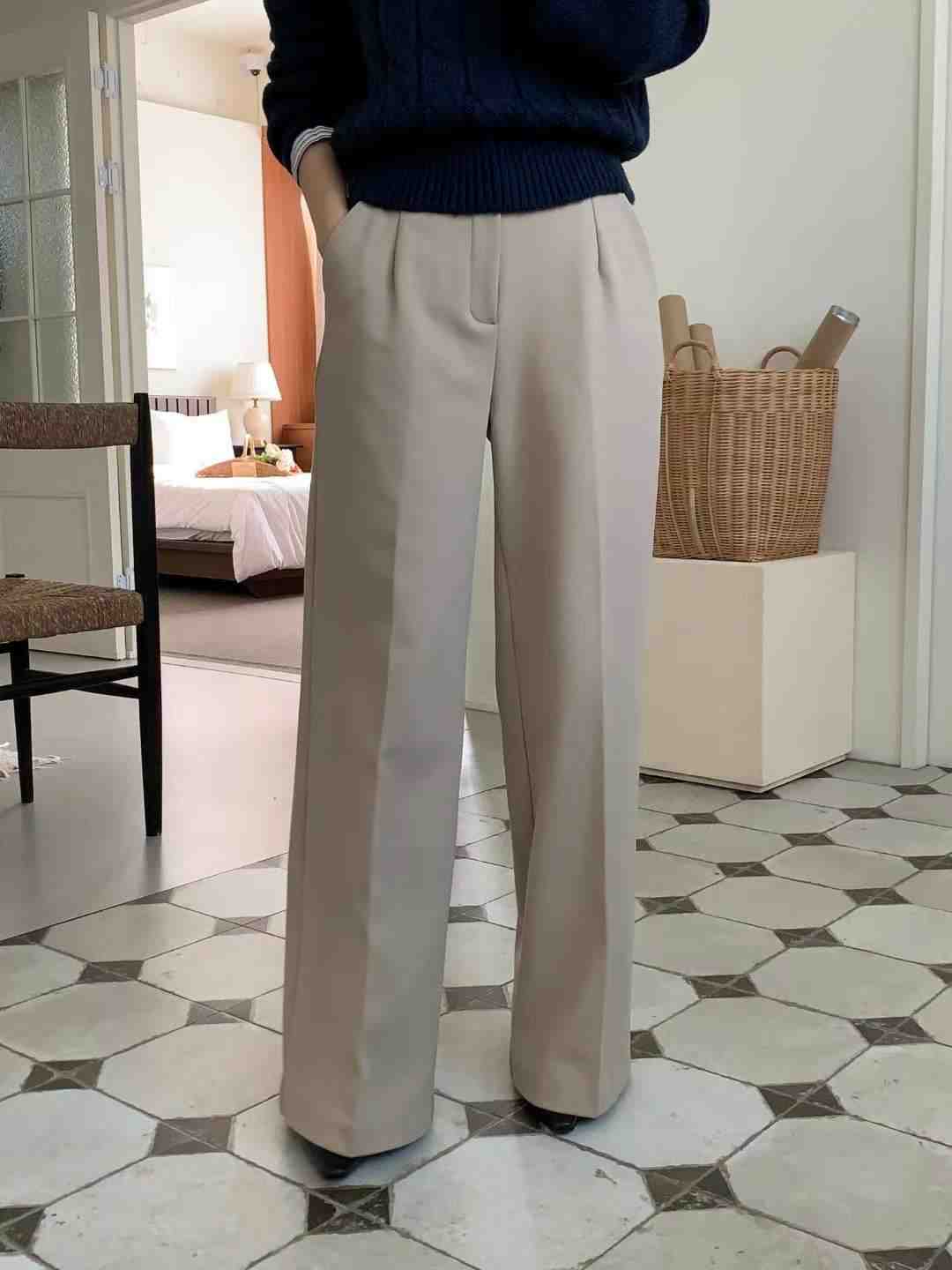 MELON韓國直郵㊣女士新款休閑時尚推薦25秋冬職業人氣休閑褲MELON休閑褲