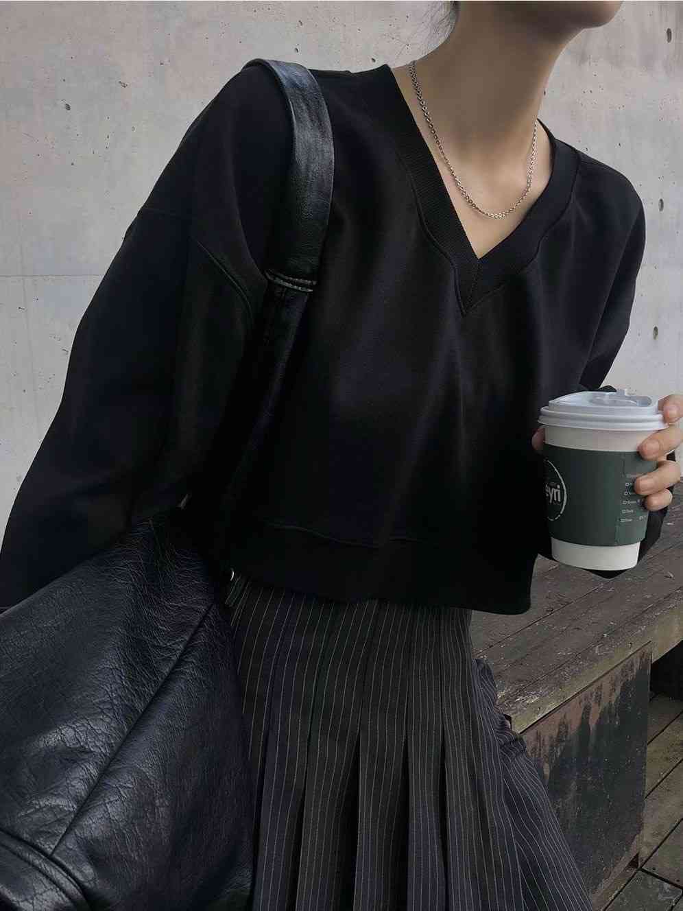 FAVOR東大門㊣實拍女裝新款職業人氣推薦休閑時尚25秋冬衛衣ARRICCHISI衛衣