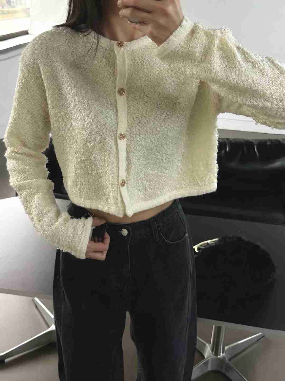 FAVOR韓國直郵㊣女裝新品職業25秋冬熱賣人氣休閑針織衫開衫ARRICCHISI針織衫