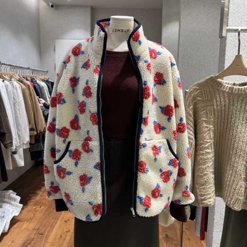 COMELY東大門㊣直郵女士新品職業人氣休閑熱賣25秋冬夾克羊毛COMELY夾克