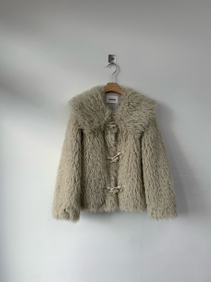 ANOU韓國代購㊣女裝新款休閑人氣25秋冬推薦時尚職業短款大衣ANOU短款大衣