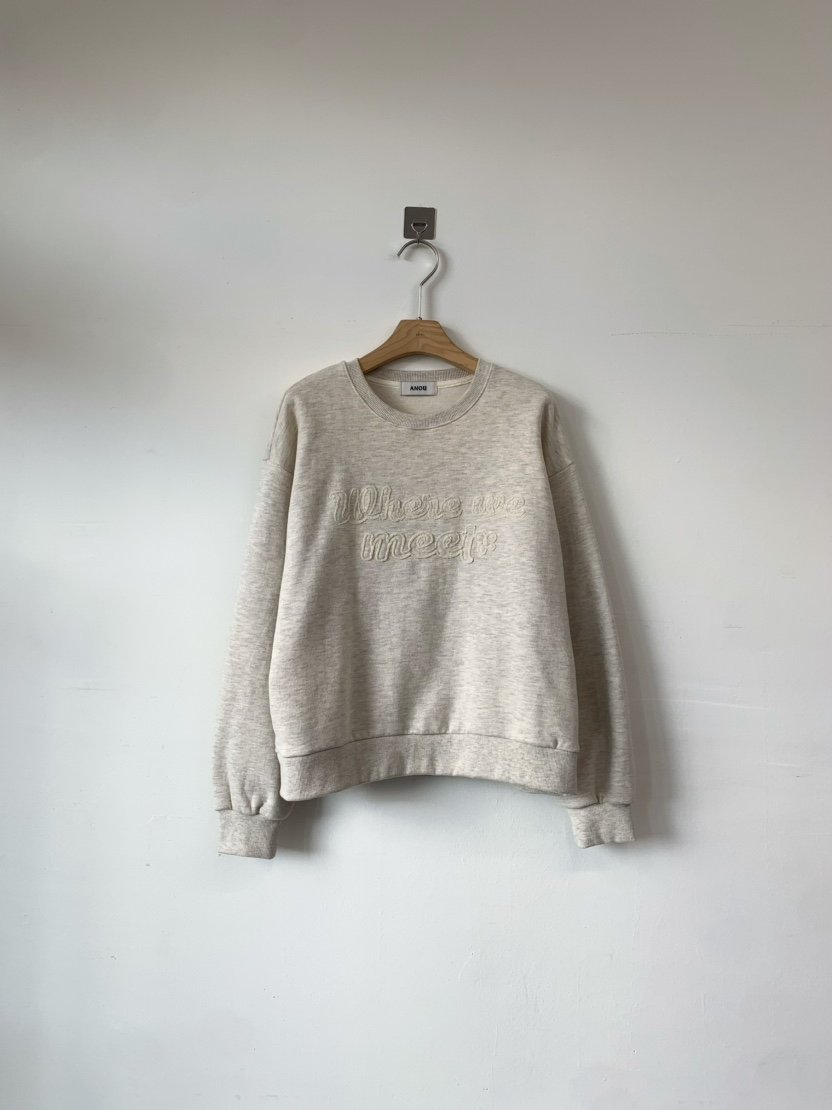 ANOU韓國直郵㊣女士新款人氣25秋冬休閑推薦熱賣職業衛衣加絨ANOU衛衣