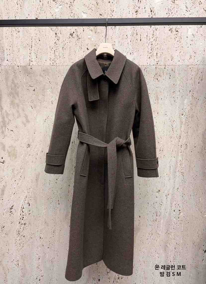 BLOSSOM東大門㊣直郵女裝新款人氣時尚職業中長款大衣含腰帶BLOSSOM中長款大衣