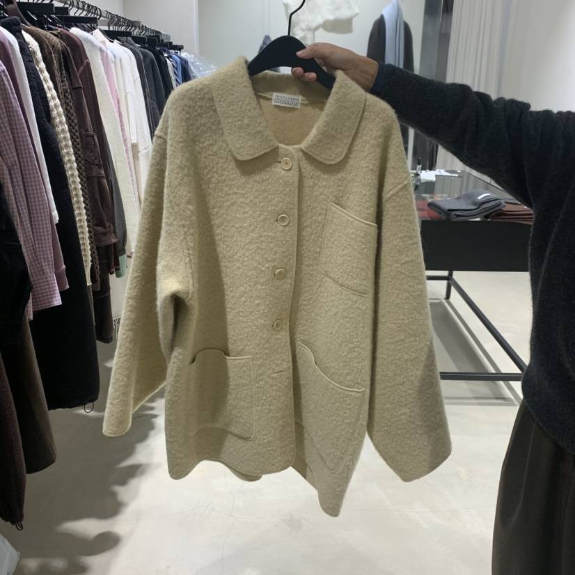 BROT韓國代購㊣女士新品人氣時尚推薦25秋冬休閑中長款大衣BROT中長款大衣