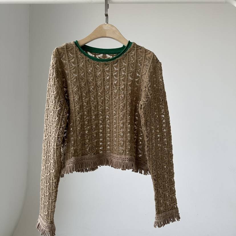 JENNY 1976東大門㊣代購女裝新款推薦熱賣襯衫蕾絲衫短款蕾絲JENNY 1976襯衫/蕾絲衫