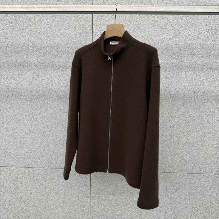AT THE BAGEL東大門㊣代購女裝新品25秋冬人氣針織衫拉鏈AT THE BAGEL針織衫