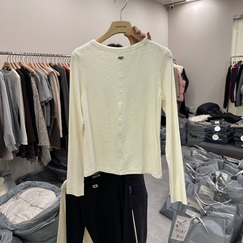 URBANSTORY/REMAKING韓國代購㊣女士新款25秋冬推薦長袖T恤Remaking/URBANSTORY長袖T恤