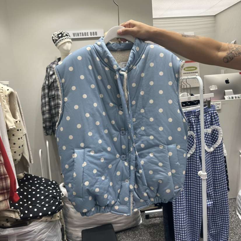 VINTAGE 888東大門㊣代購女士新款人氣25秋冬推薦馬甲夾棉VINTAGE888/TRIPLE EIGHT馬甲