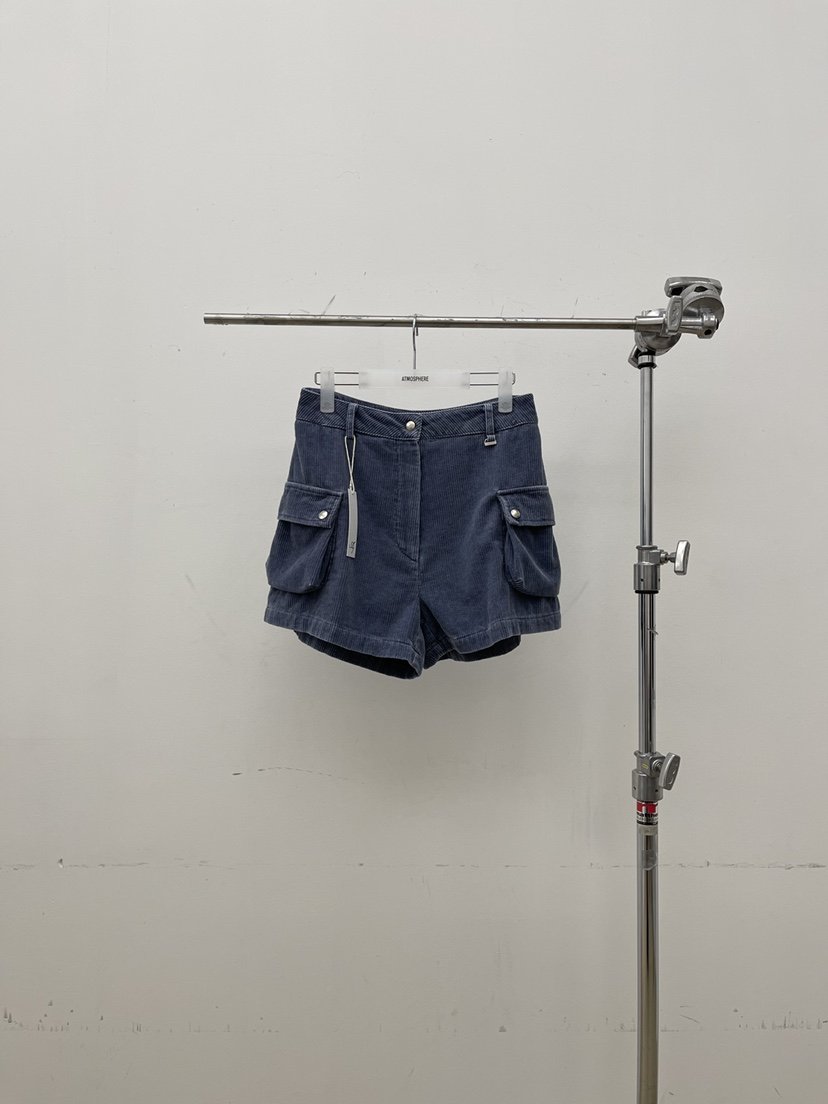 ATMOSPHERE韓國直郵㊣女士新款推薦人氣25秋冬時尚短褲口袋ATMOSPHERE/BLING短褲