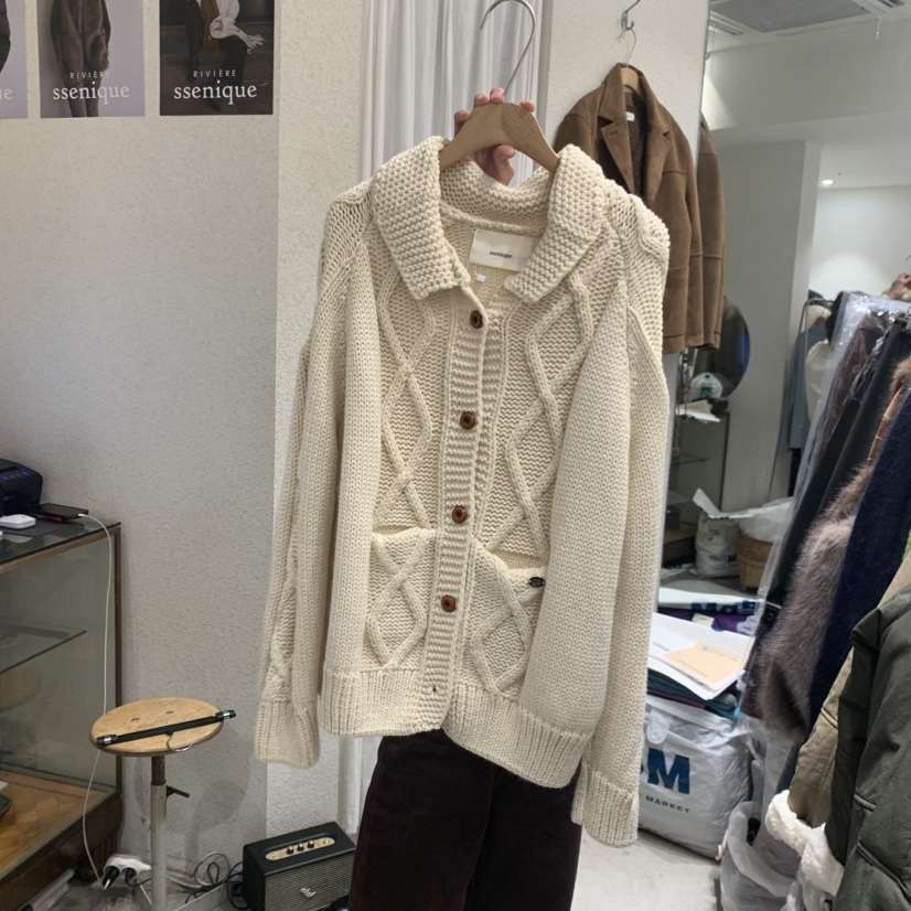 SSEMIENNE韓國直郵㊣女裝新品25秋冬推薦職業時尚休閑針織衫SSENIQUE針織衫