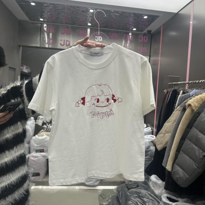 JUDYQUE韓國直郵㊣女士新款時尚休閑推薦熱賣25秋冬人氣T恤JUDYQUET恤